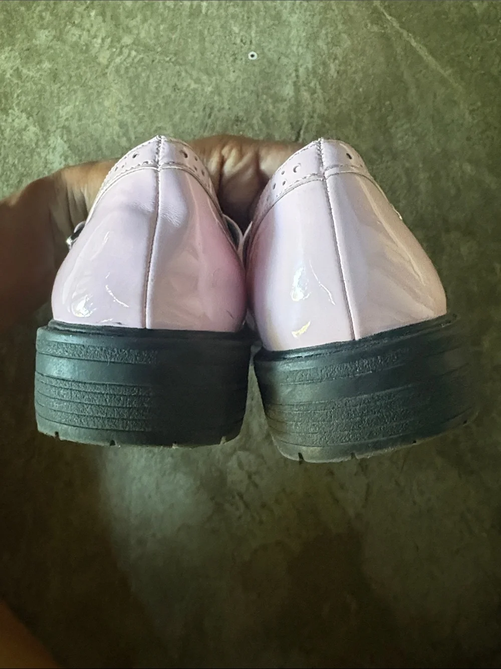 Soda Pink Patent Mary Jane Dress Shoes with Buckle Strap